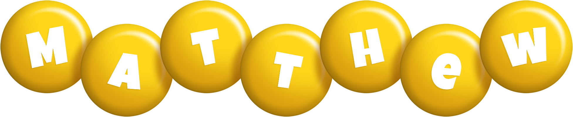 Matthew candy-yellow logo