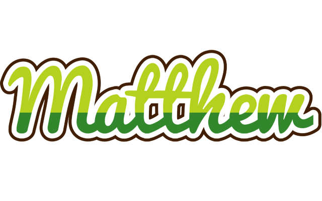 Matthew golfing logo