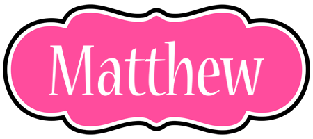 Matthew invitation logo