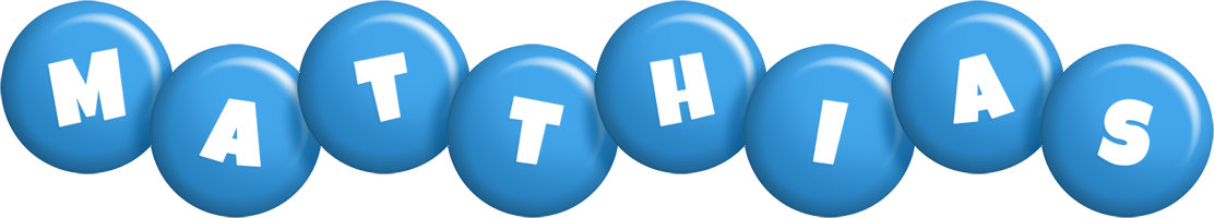 Matthias candy-blue logo