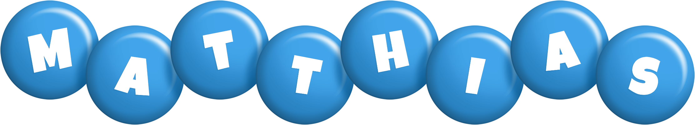Matthias candy-blue logo
