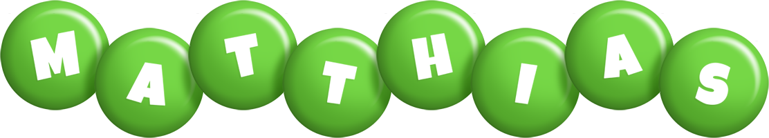 Matthias candy-green logo