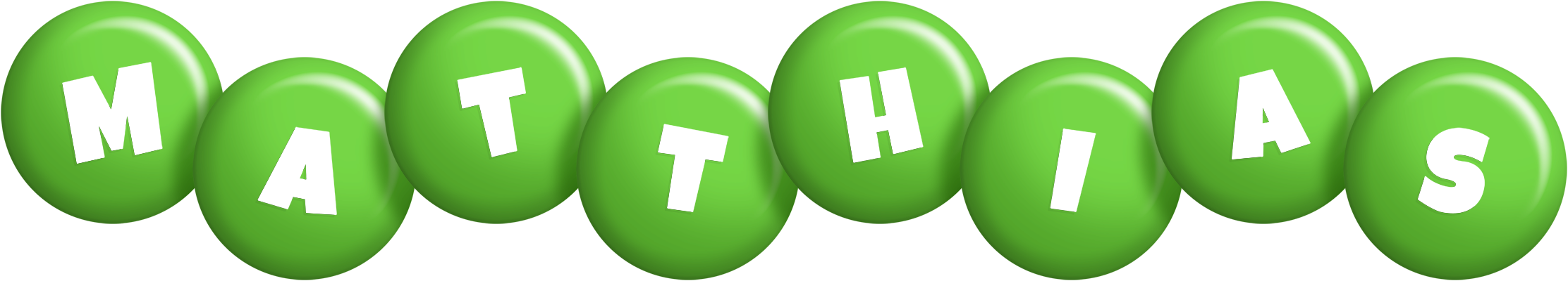 Matthias candy-green logo