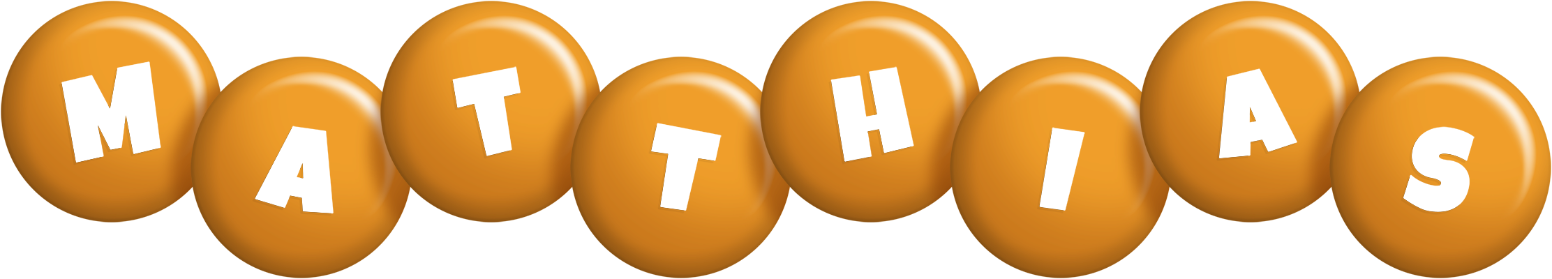 Matthias candy-orange logo