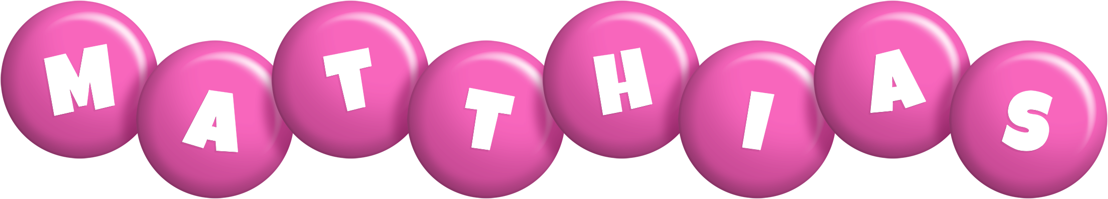 Matthias candy-pink logo