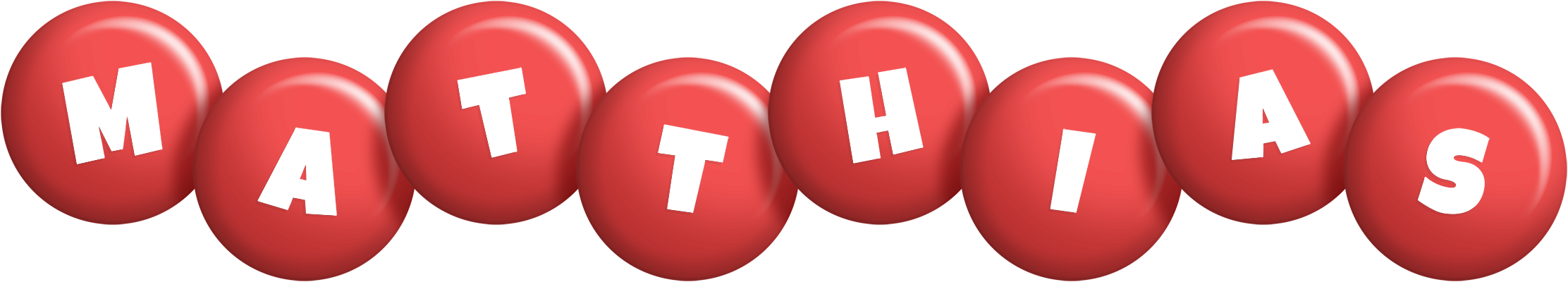 Matthias candy-red logo