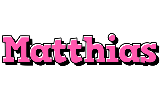 Matthias girlish logo