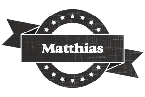 Matthias grunge logo