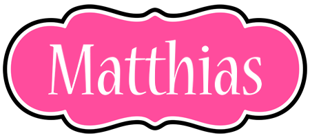 Matthias invitation logo