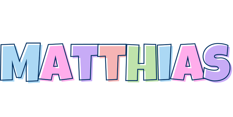 Matthias pastel logo