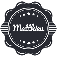 Matthieu badge logo