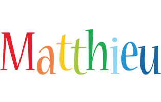 Matthieu birthday logo