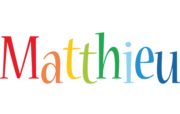 Matthieu birthday logo