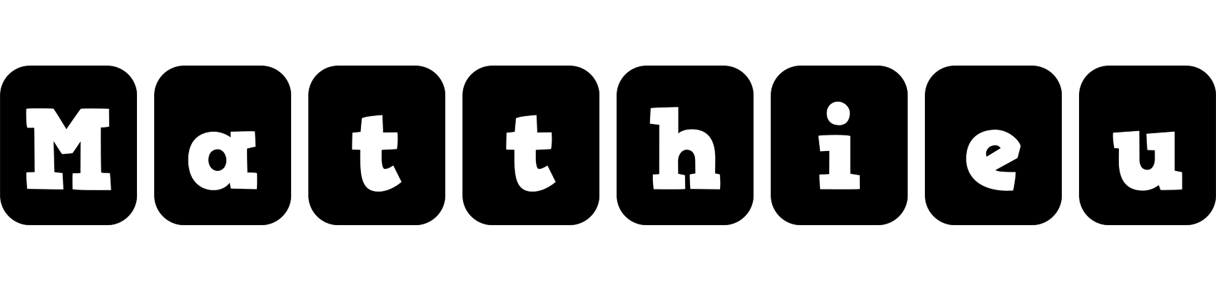 Matthieu box logo