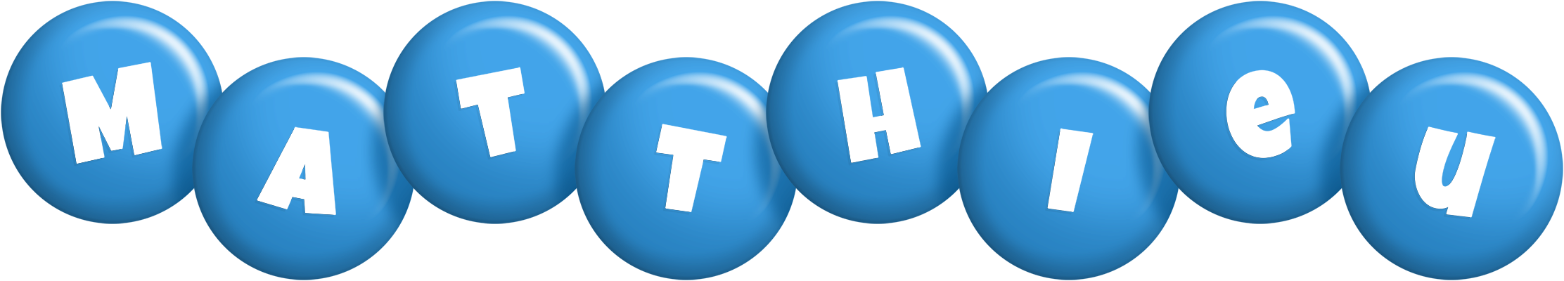 Matthieu candy-blue logo