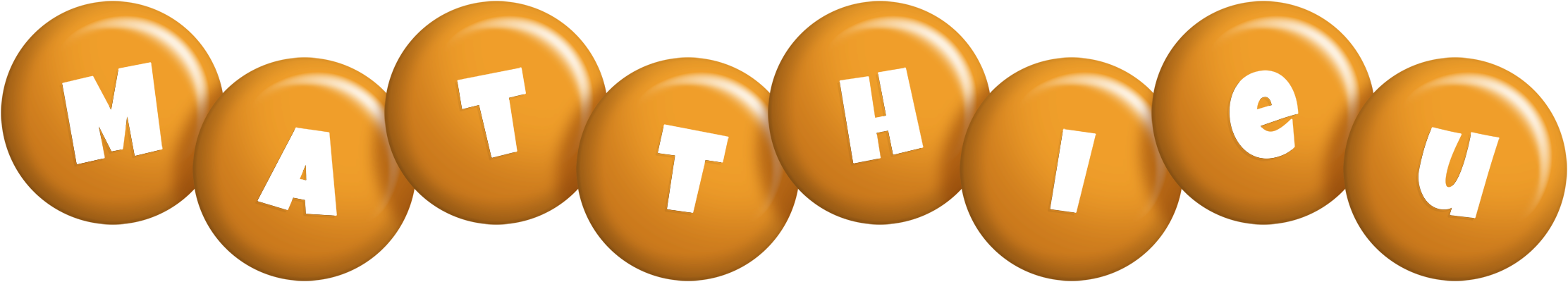 Matthieu candy-orange logo