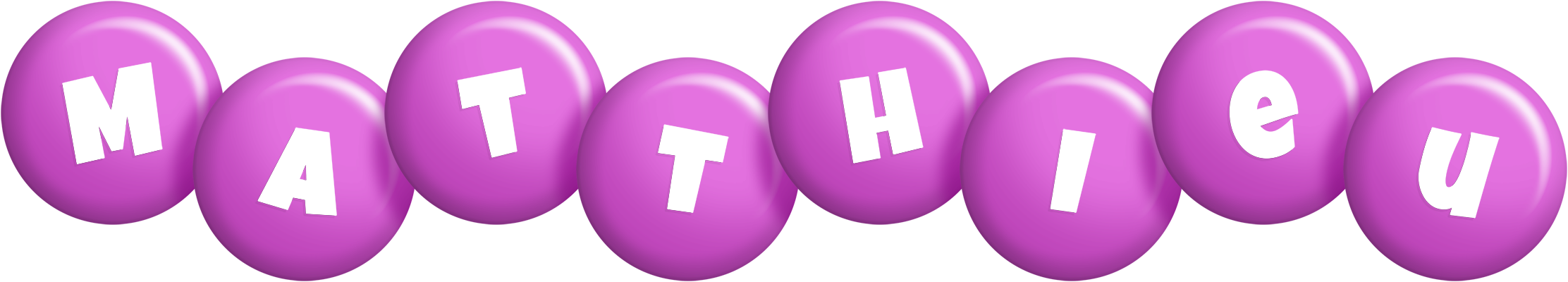 Matthieu candy-purple logo