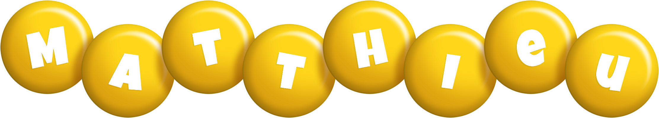 Matthieu candy-yellow logo