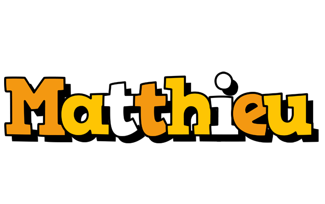Matthieu cartoon logo