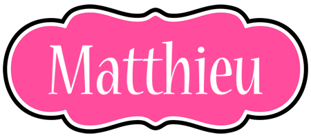 Matthieu invitation logo