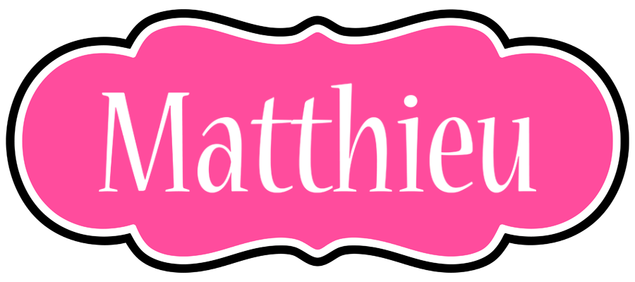 Matthieu invitation logo