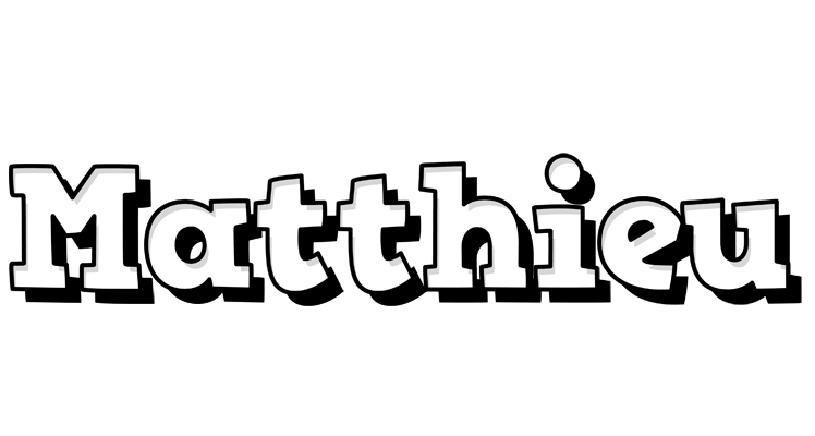 Matthieu snowing logo
