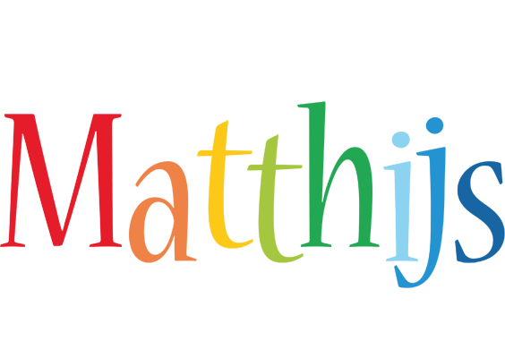 Matthijs birthday logo