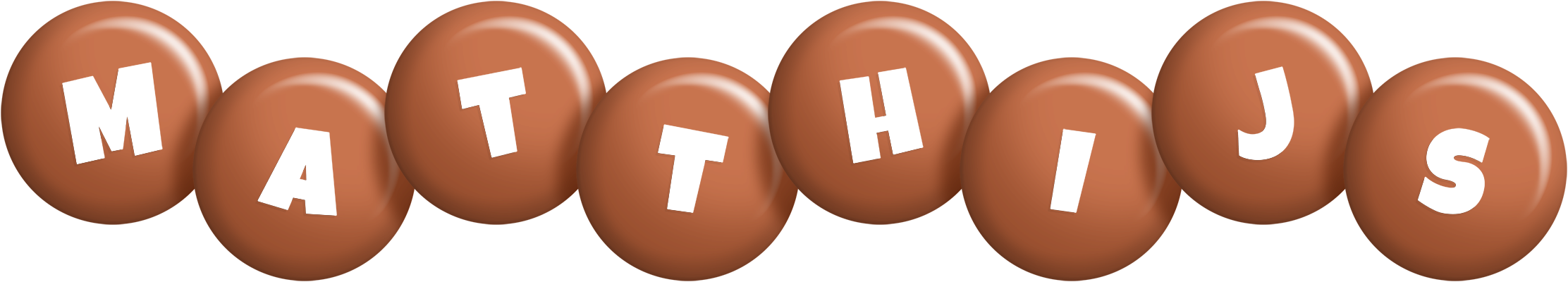 Matthijs candy-brown logo