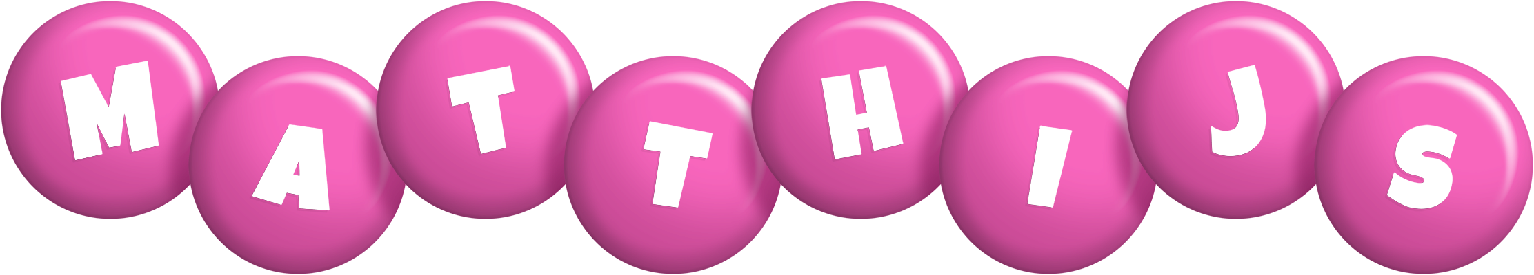 Matthijs candy-pink logo