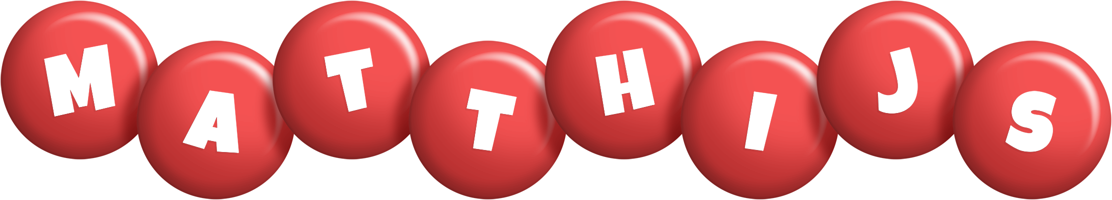 Matthijs candy-red logo