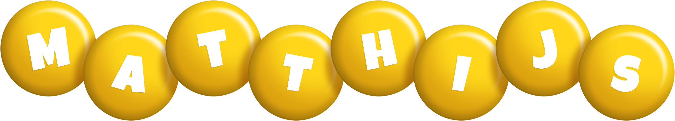 Matthijs candy-yellow logo