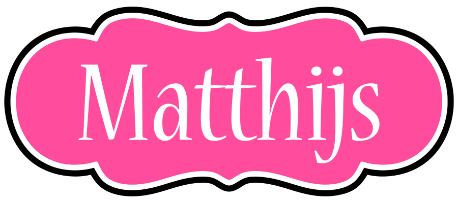 Matthijs invitation logo