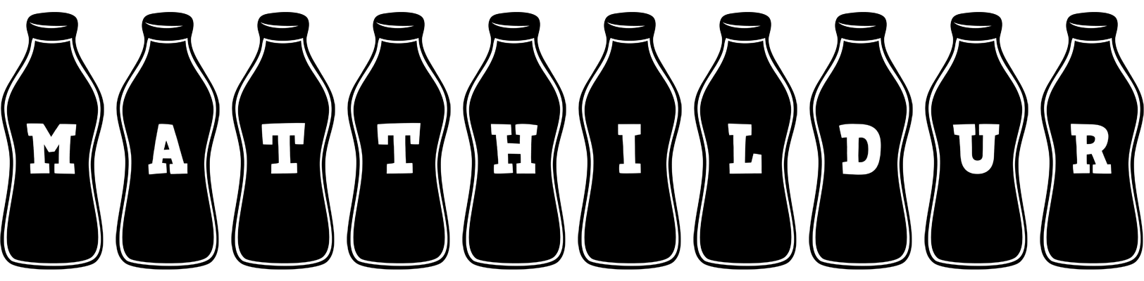 Matthildur bottle logo