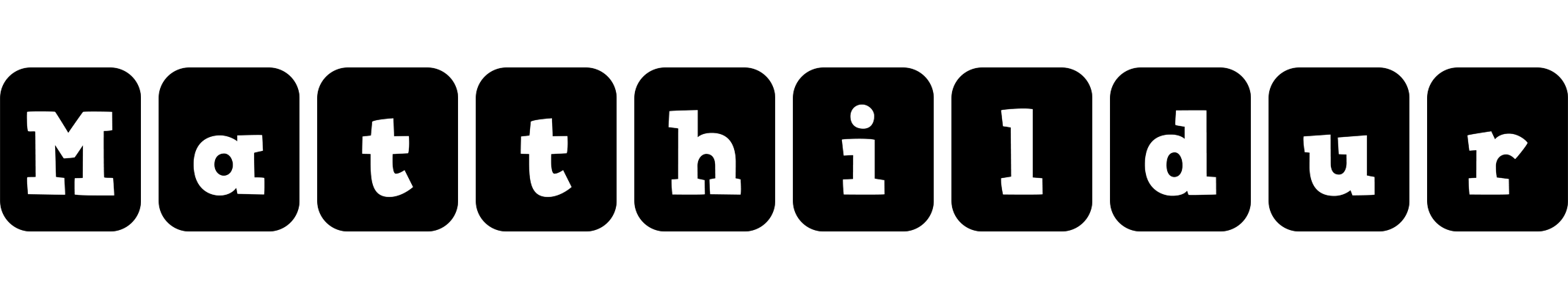 Matthildur box logo