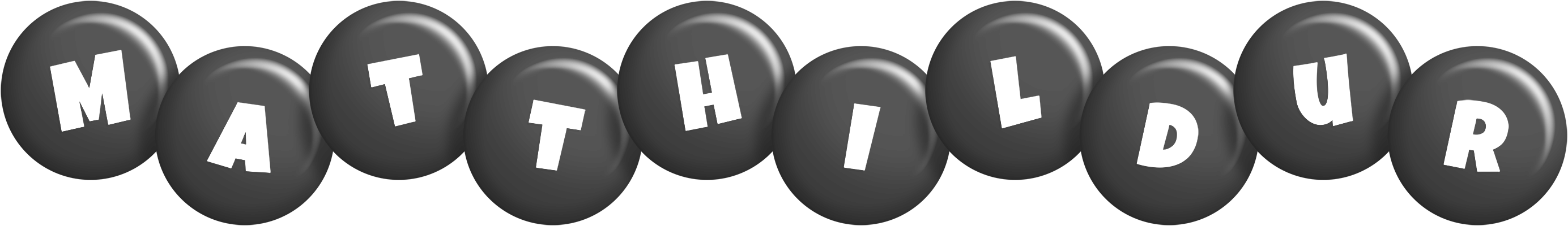 Matthildur candy-black logo
