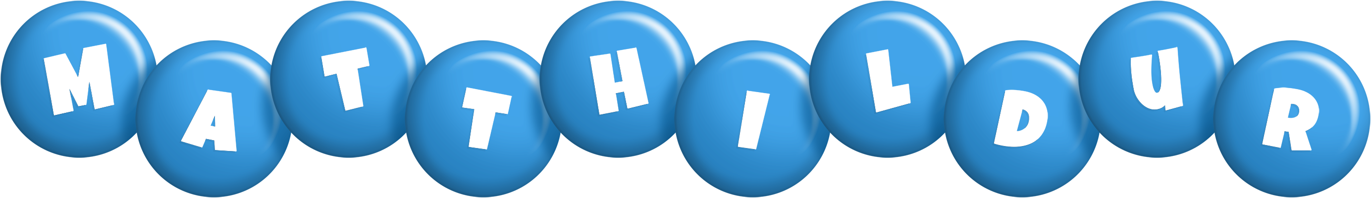 Matthildur candy-blue logo