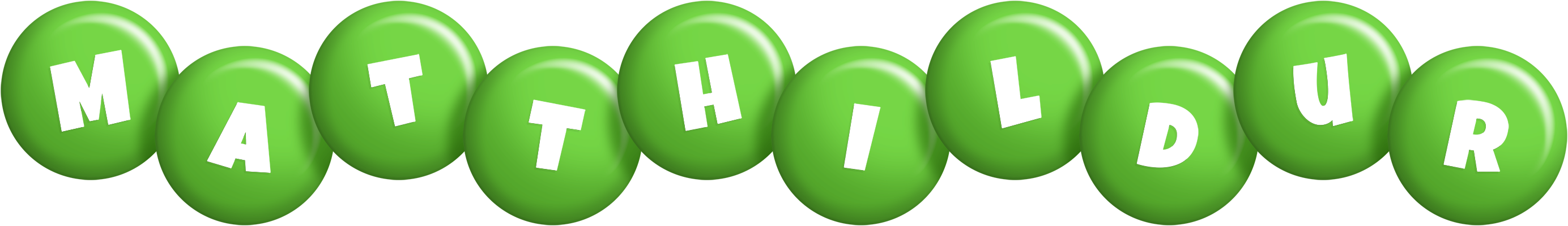 Matthildur candy-green logo