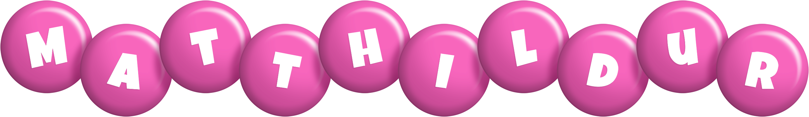 Matthildur candy-pink logo