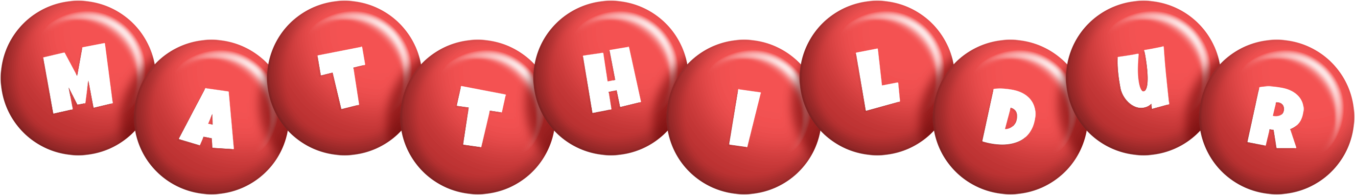 Matthildur candy-red logo