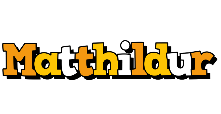 Matthildur cartoon logo