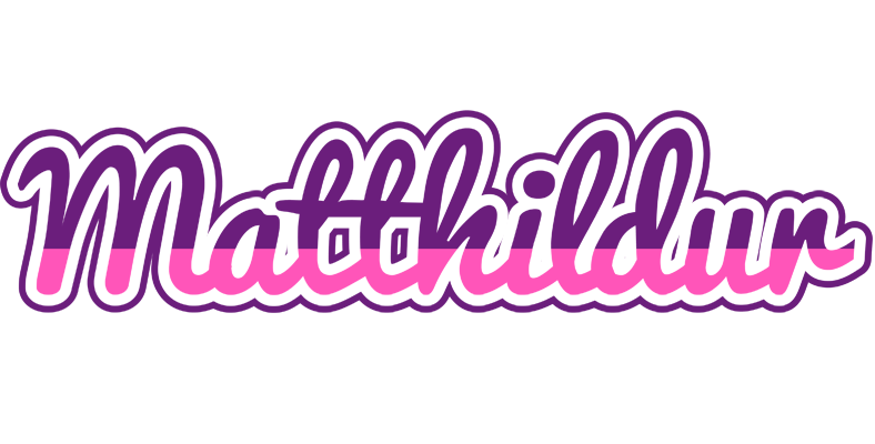 Matthildur cheerful logo