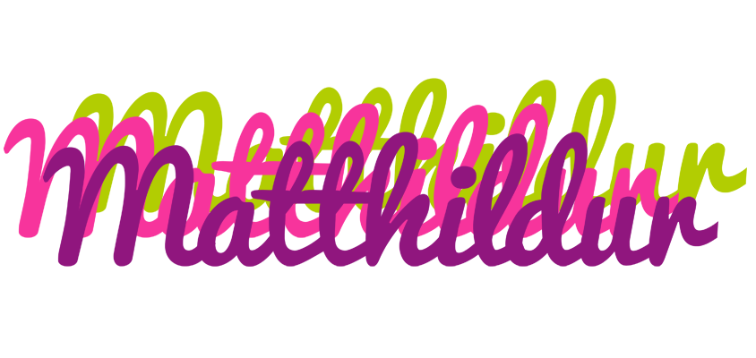 Matthildur flowers logo