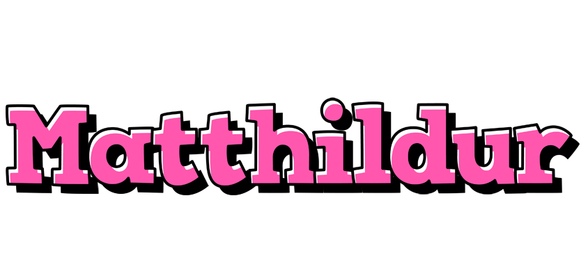 Matthildur girlish logo