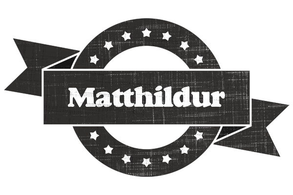 Matthildur grunge logo