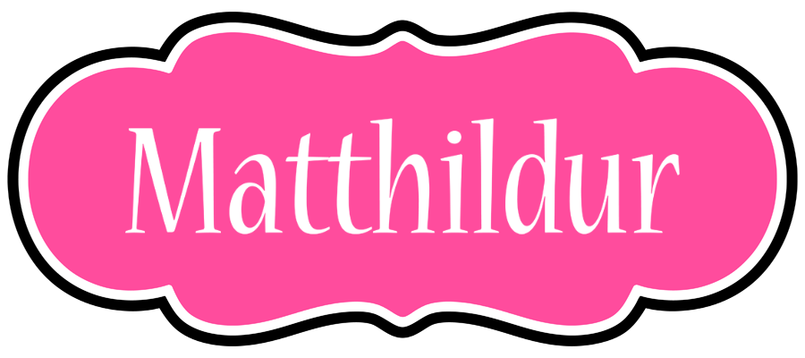 Matthildur invitation logo
