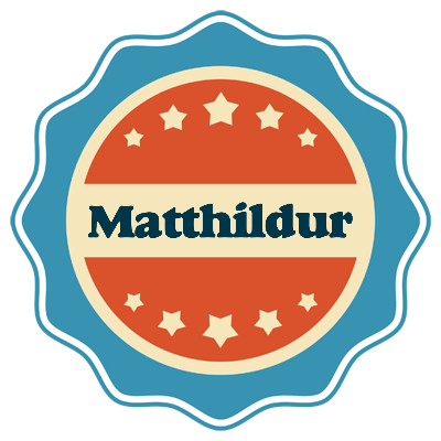 Matthildur labels logo