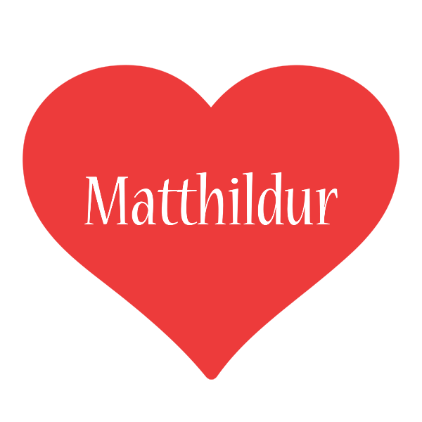 Matthildur love logo