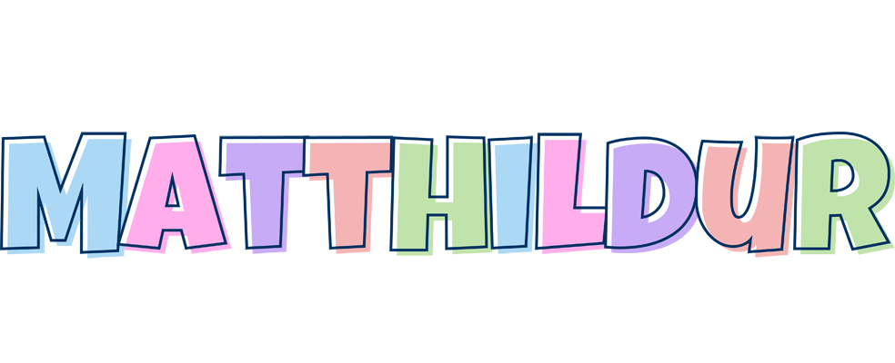 Matthildur pastel logo