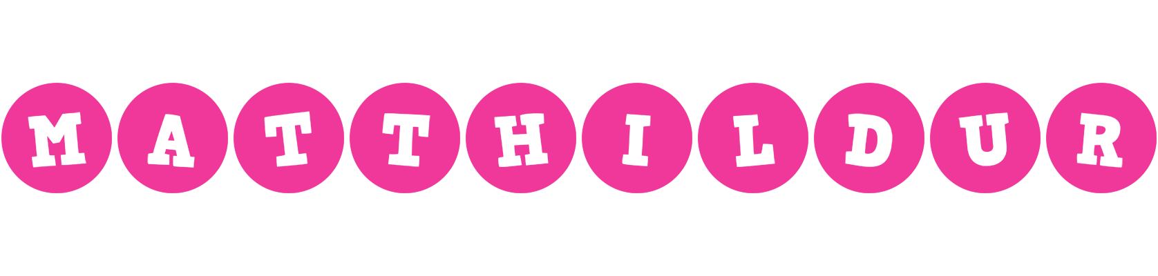 Matthildur poker logo