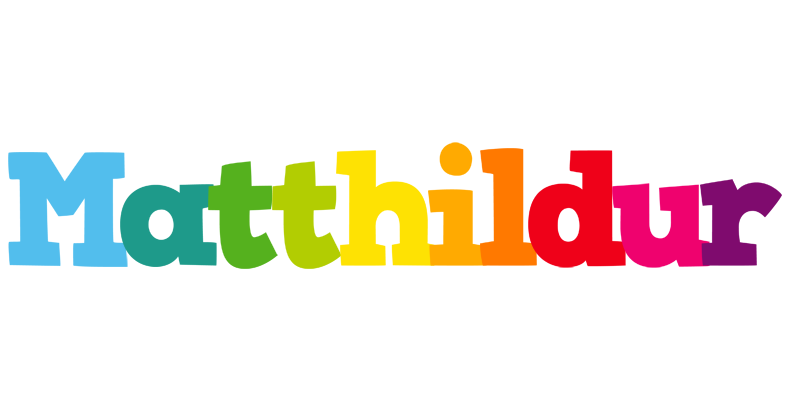 Matthildur rainbows logo